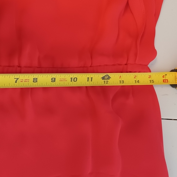 Gerald Darel 100% Silk Colorful Cinched Waist Above The Knee Dress - Picture 9 of 16